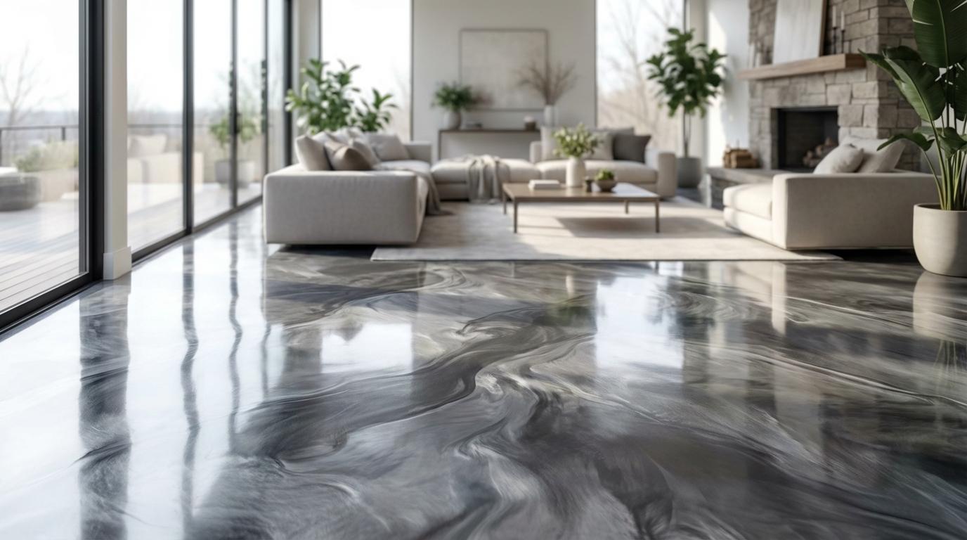 Designer Metallic Floors